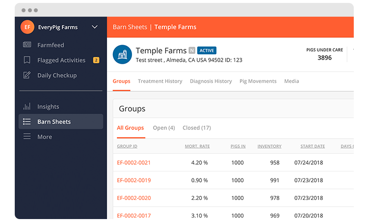 We redesigned the barn sheets to give you better access to the data you need. 