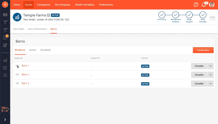 New barn profiles mean managing barns has never been easier. 